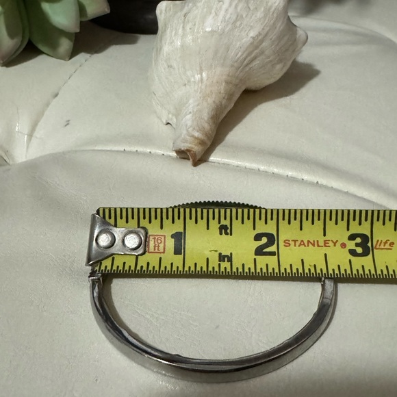 Crystal Encrusted Bangle-Silver Toned - Picture 8 of 15